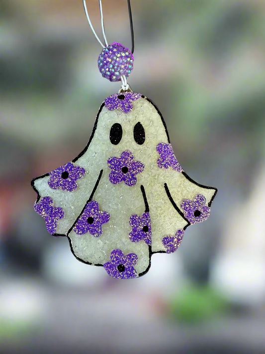 Purple Flower Ghost Freshie